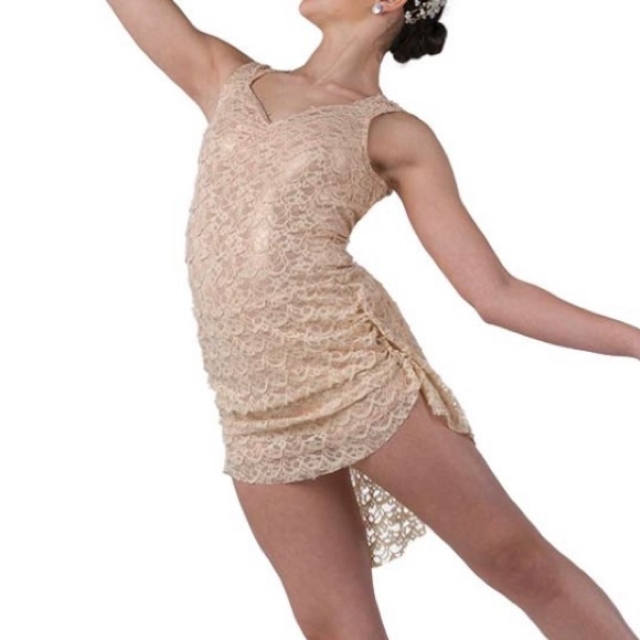 A Wish Come True Beige Dress Dance Costume - Picture 1 of 4